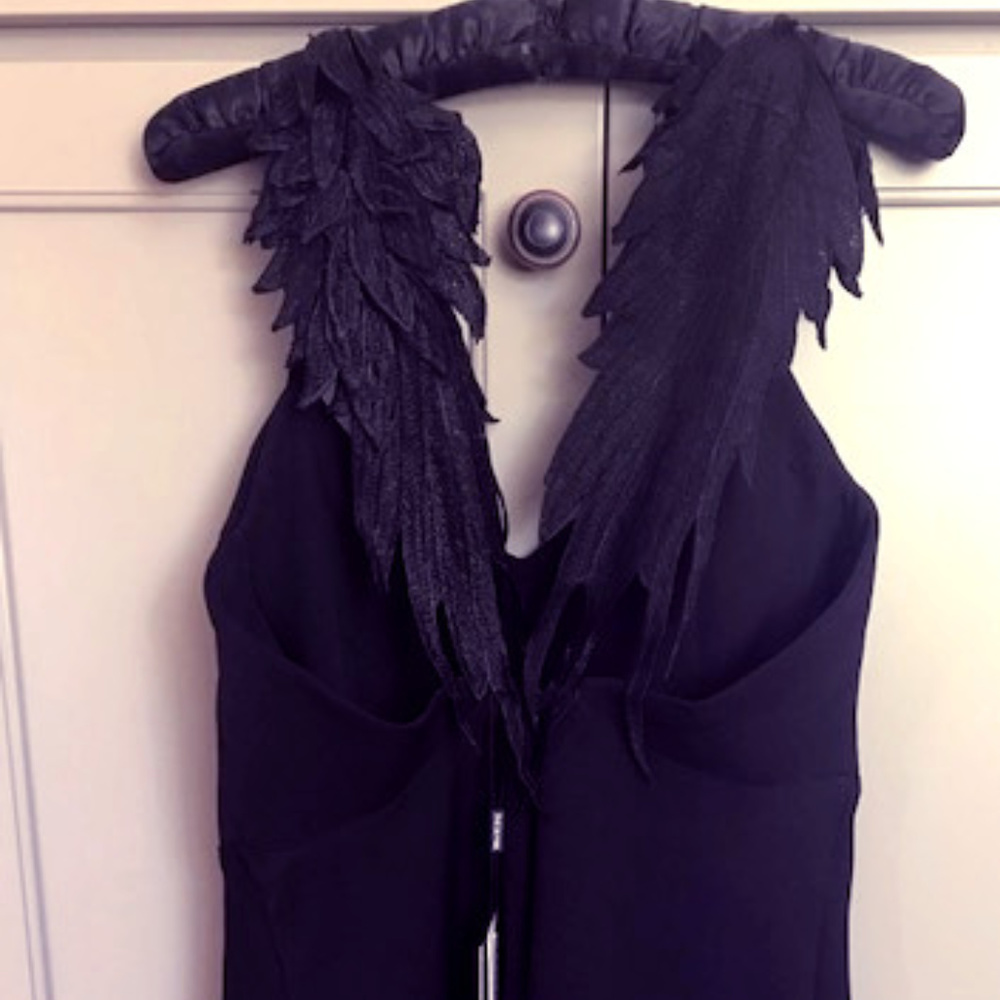 NWT Fei in Van Mini Black Evening Dress - Large - Picture 2 of 5